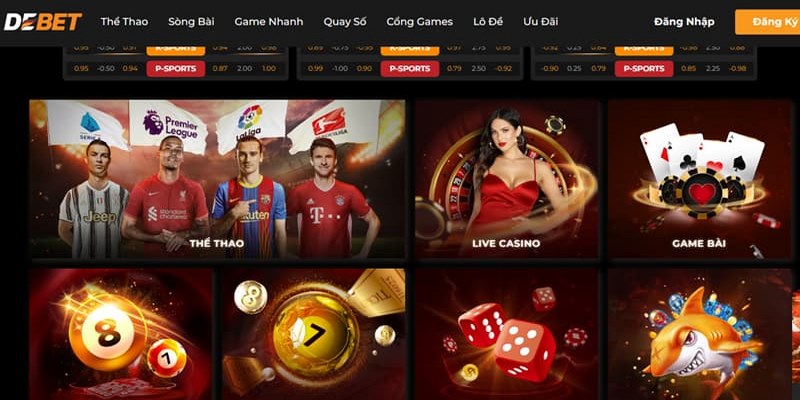 Đăng nhập DEBET dễ dàng